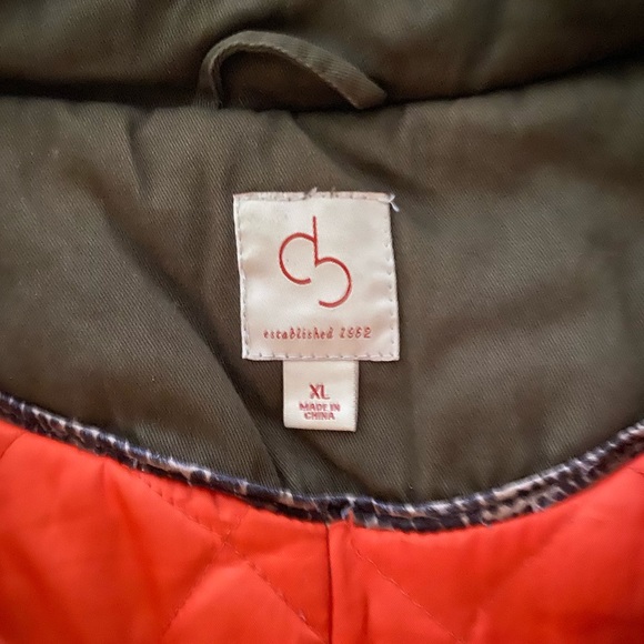 Dress Barn Women’s XL Forest Green Winter Coat with Faux Fur Hood - Picture 9 of 10